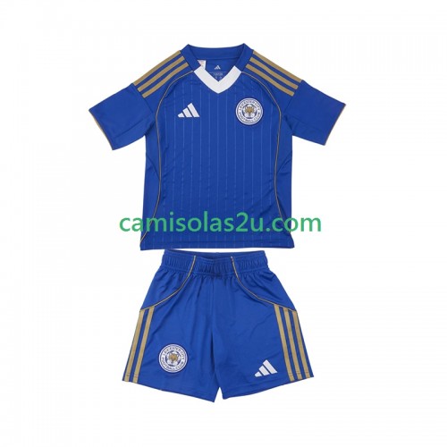 Camisolas de futebol Leicester City Criança Equipamento Principal 2025/26 Manga Curta Camisolas de futebol Leicester City Criança Equipamento Principal 2025/26 Manga Curta